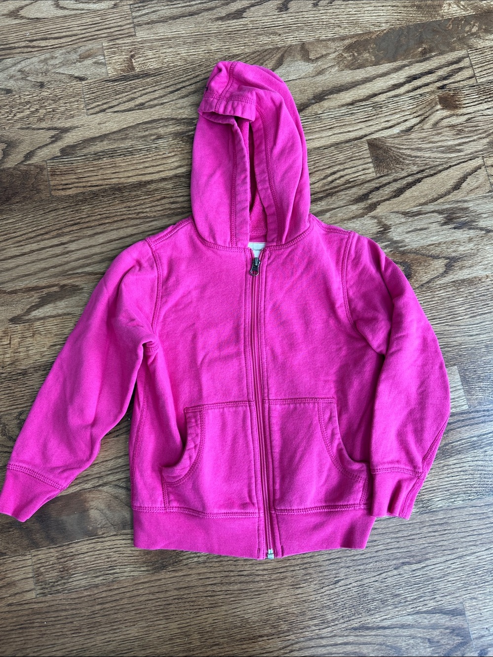Hanna Andersson Bright Pink Zip-Up Hoodie